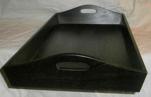 BLACK Mahogany Serving Tray (box of 2)