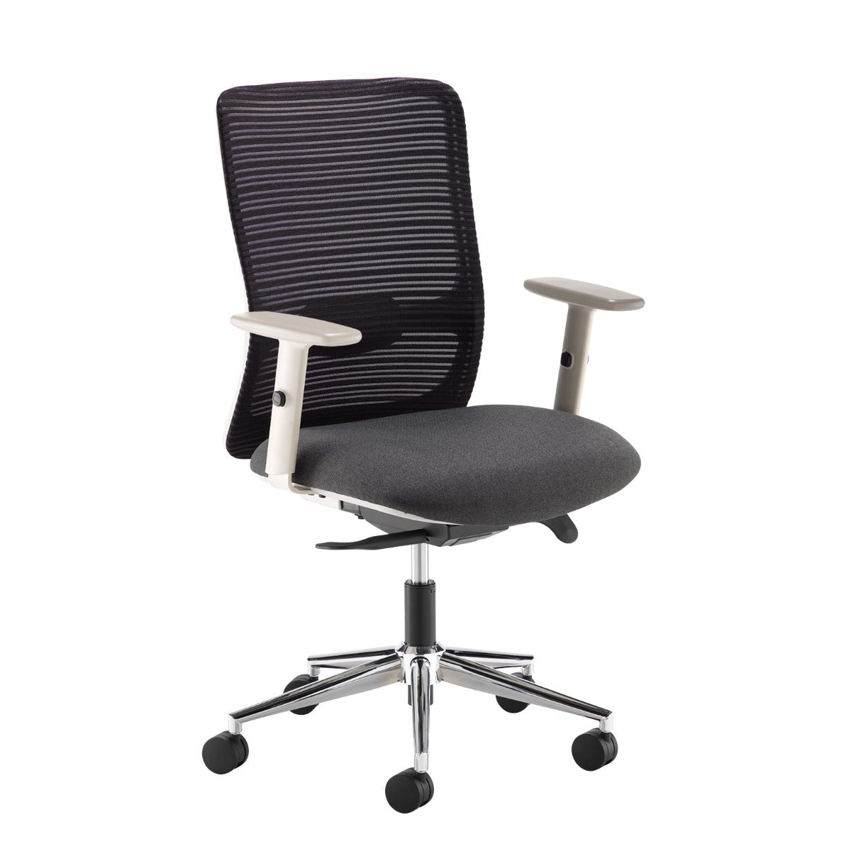 Specialising In Arcade Black Mesh Back and Grey Fabric Seat UK