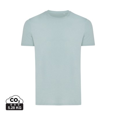 IQONIQ BRYCE RECYCLED COTTON TEE SHIRT in Iceberg Green.