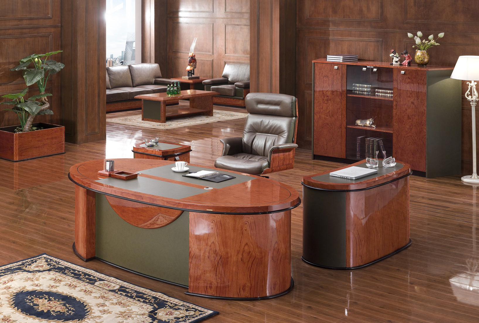 Providers Of Contemporary Italian Design Executive Desk HSN-6865-2200mm Near Me