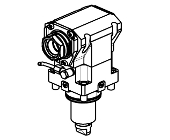 Radial driven tool H&#61;100mm