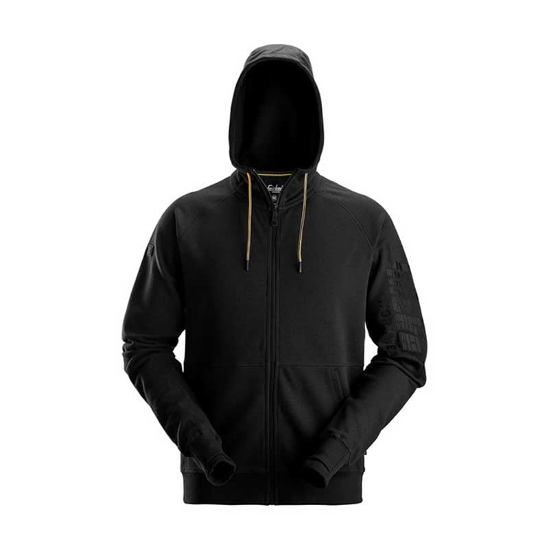 Snickers 2895 Logo Full-Zip Hoodie Black Size: XS