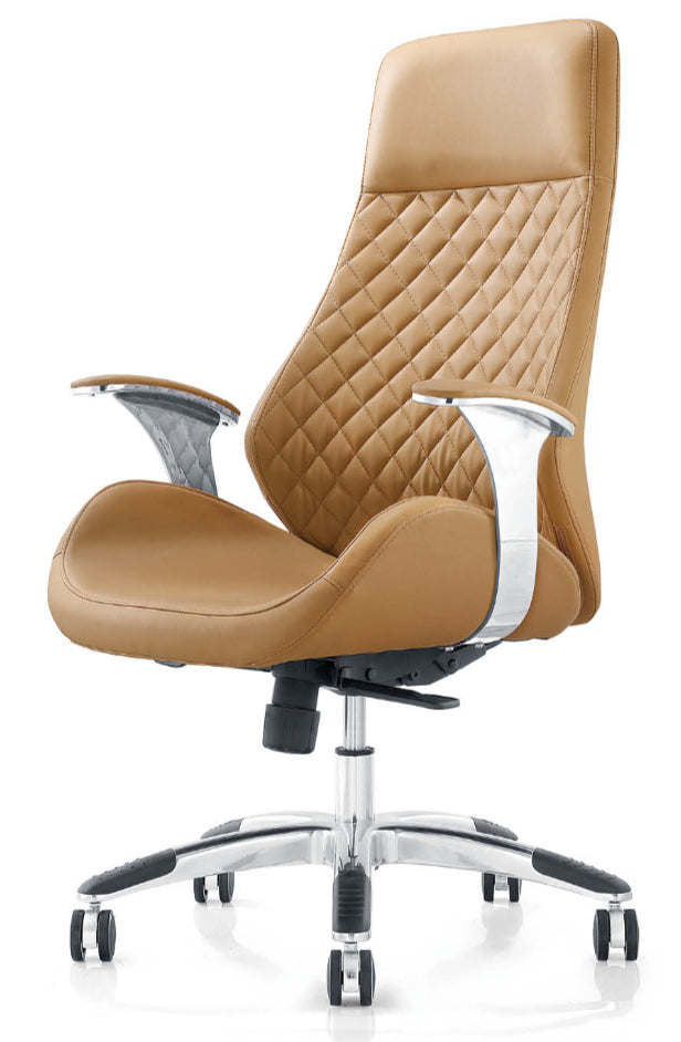 Contemporary Beige Leather Reclining Executive Office - YS1107A Huddersfield