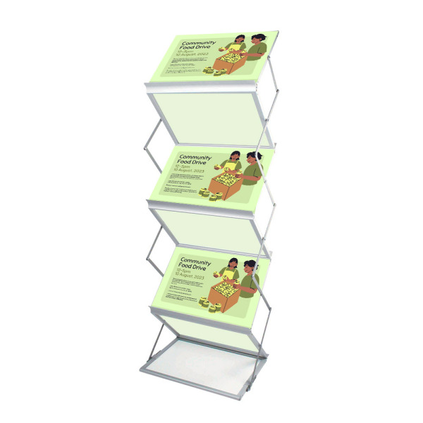 Compact Zed-Up A3 Folding Literature Display