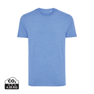 IQONIQ MANUEL RECYCLED COTTON TEE SHIRT UNDYED in Heather Blue.