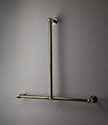 Ball Jointed Brass T-Shaped Grab Bar (153TBR)