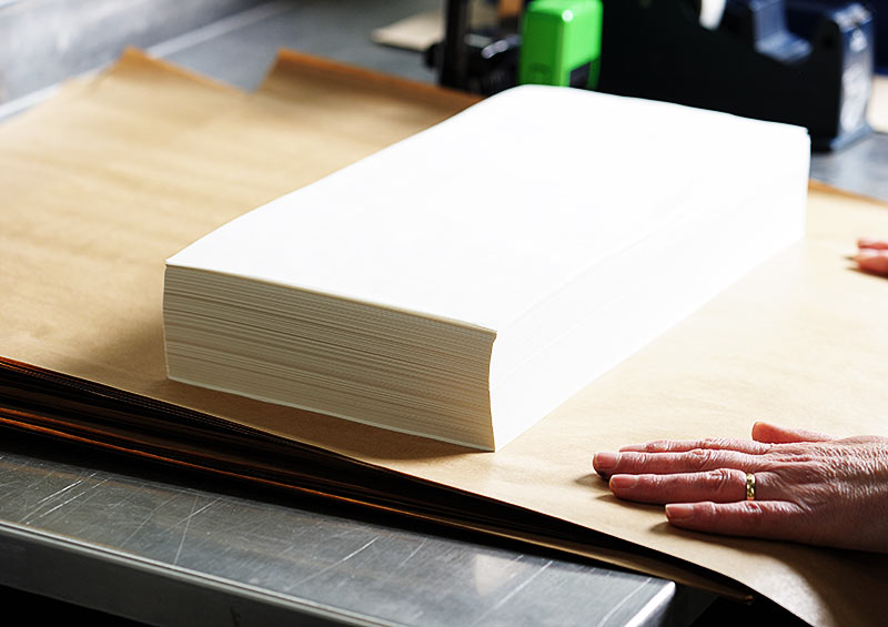 Plain Greaseproof Paper Used To Process Fish Products For Retailers In The UK