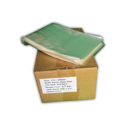 Heat Seal Bags Clear 15cm x 20cm- HS15/2'' cased 2000 For Schools