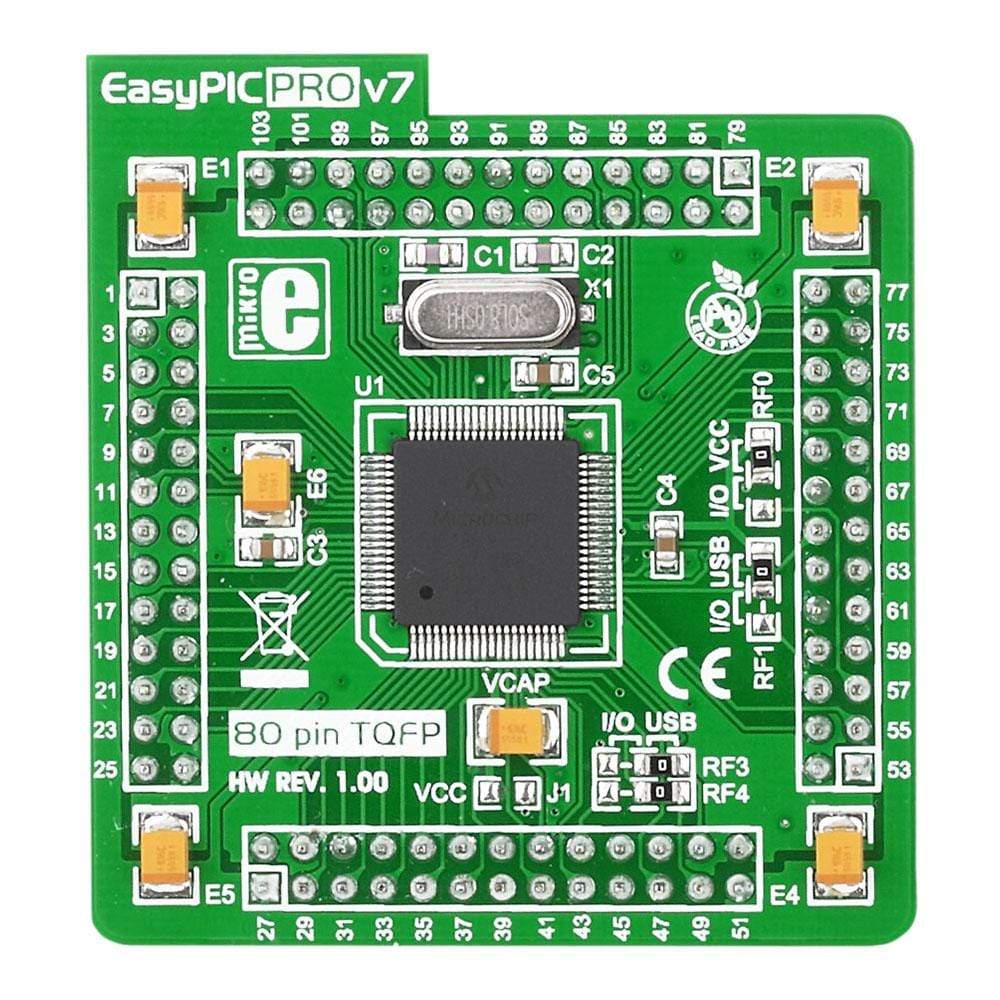 EasyPIC PRO v7 MCU card with PIC18F87J50