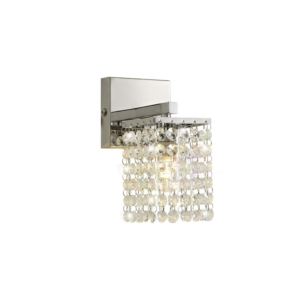 Luxuria Meridian Wall Light 1xG9 IP44 Polished Chrome/Crystal