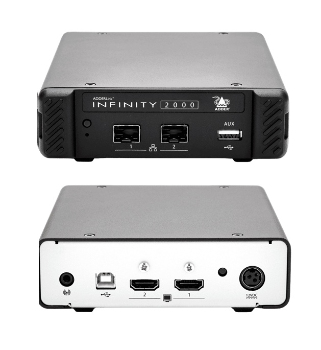 ALIF2124T - ADDER - ADDERLink&#174; INFINITY: Dual-head HDMI Transmitter, KVM Extender, USB2.0 over 1GbE IP network (HDMI KVM Transmitter)