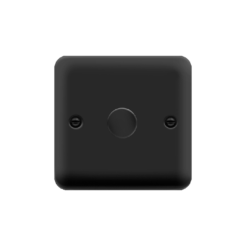 Click Deco Plus 1 Gang Dimmer Switch Matt Black