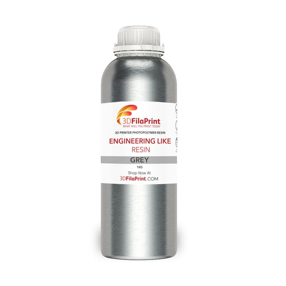 3DFilaPrint Grey Engineering Resin for 3D Resin Printers 1kg