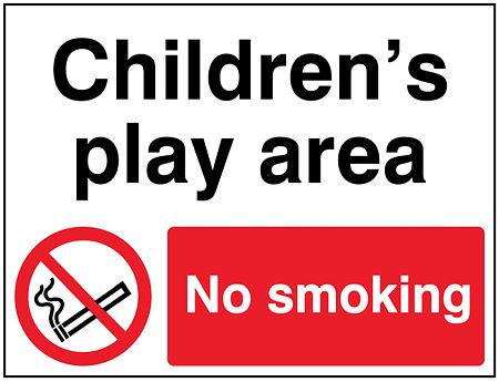 Childrens play area No smoking