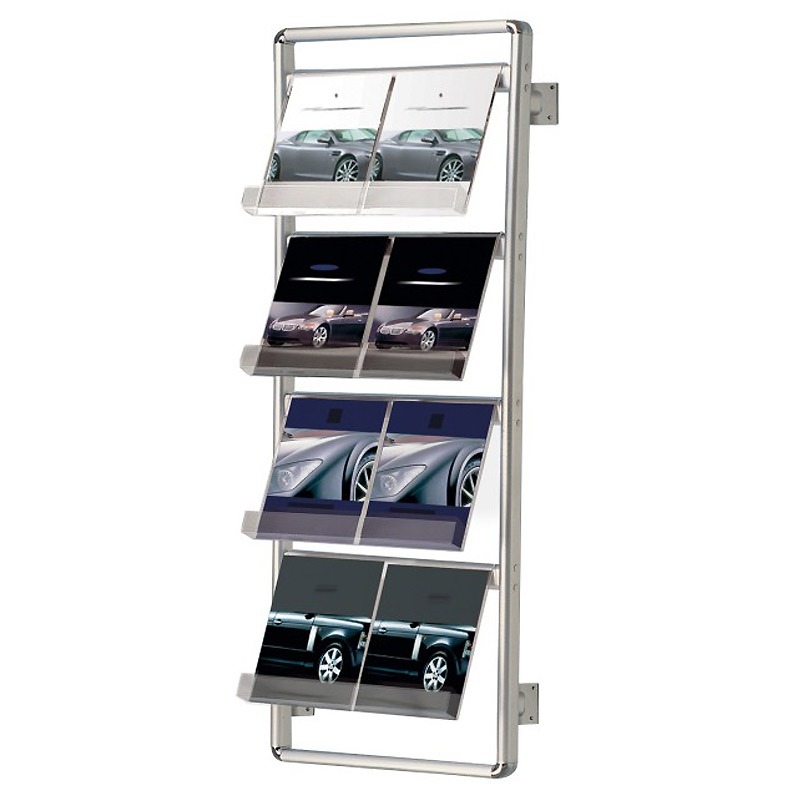 1Metal Wall Mounted Literature Rack