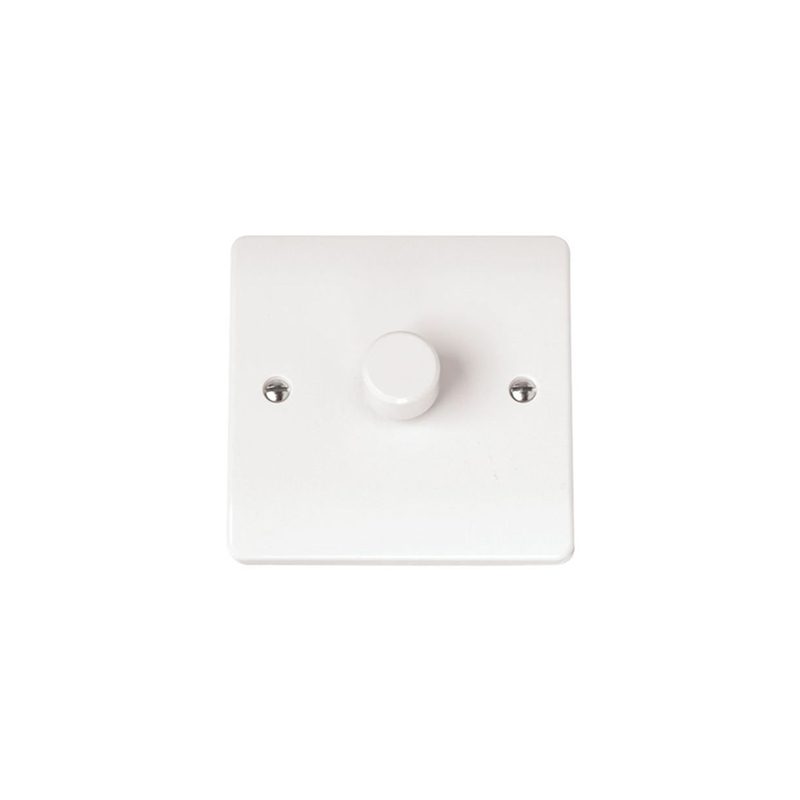 Click Mode 1 Gang 100W 2 Way Polar White Dimmer Switch