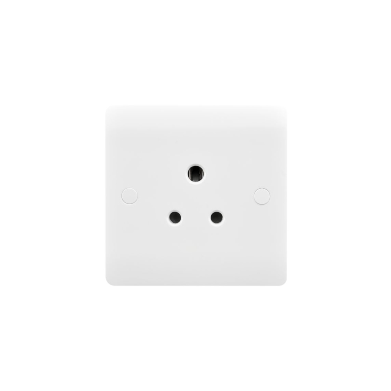 Hamilton Verve 1G 5A Unswitched Socket Outlet White