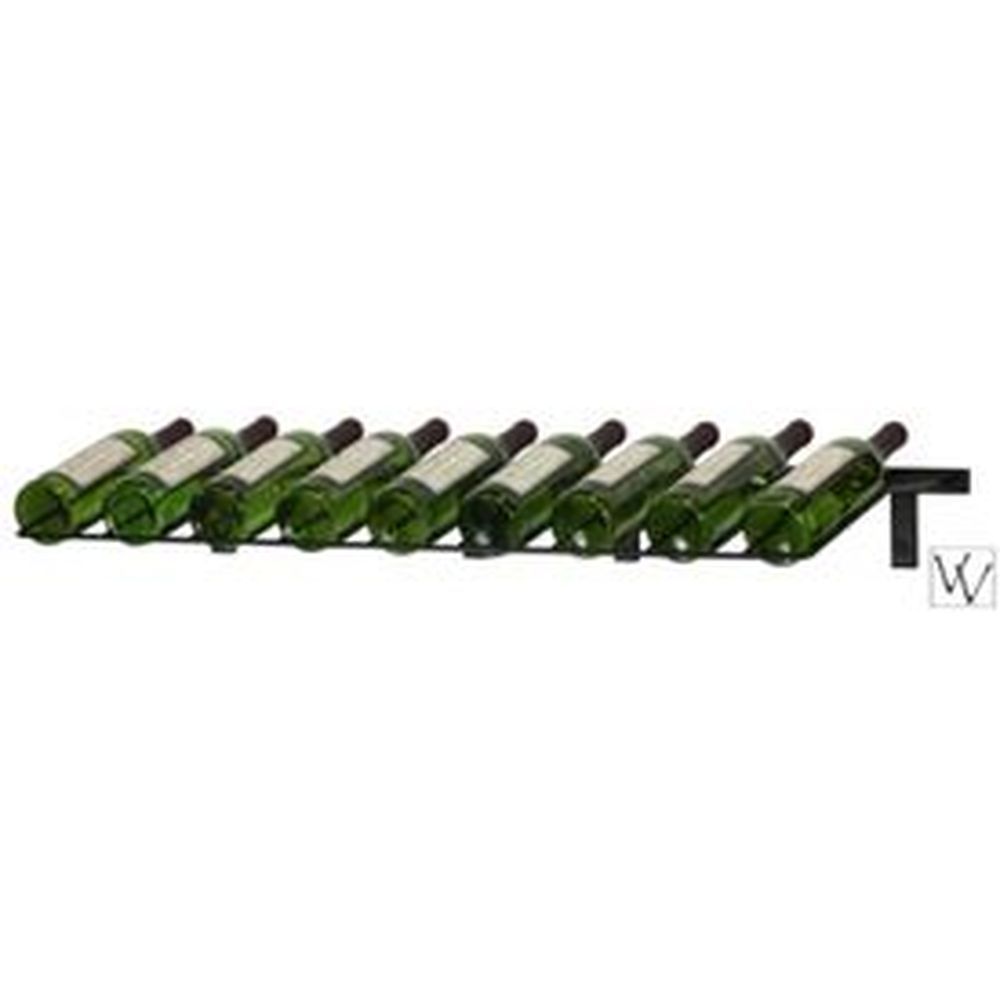 Wall Mounted Presentation Wine Rack Nine Bottles