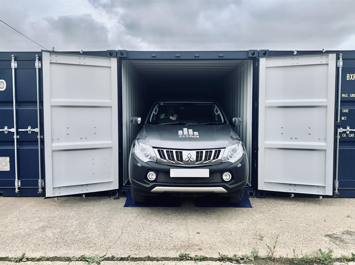 Assisted Car Parking In Storage Containers