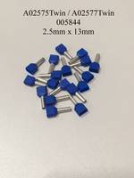 2.5mm x 13mm Blue Ferrules A02575TWIN / A02577TWIN / 005844