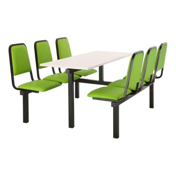 CU92 - 6-Seater Chester Canteen Unit - 2 Way Access, Green, White