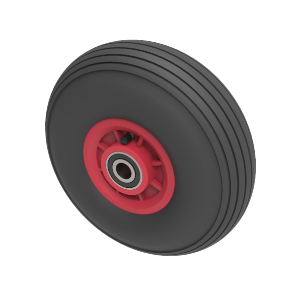 Pneumatic 260mm Ball Bearing Wheel 120kg Load