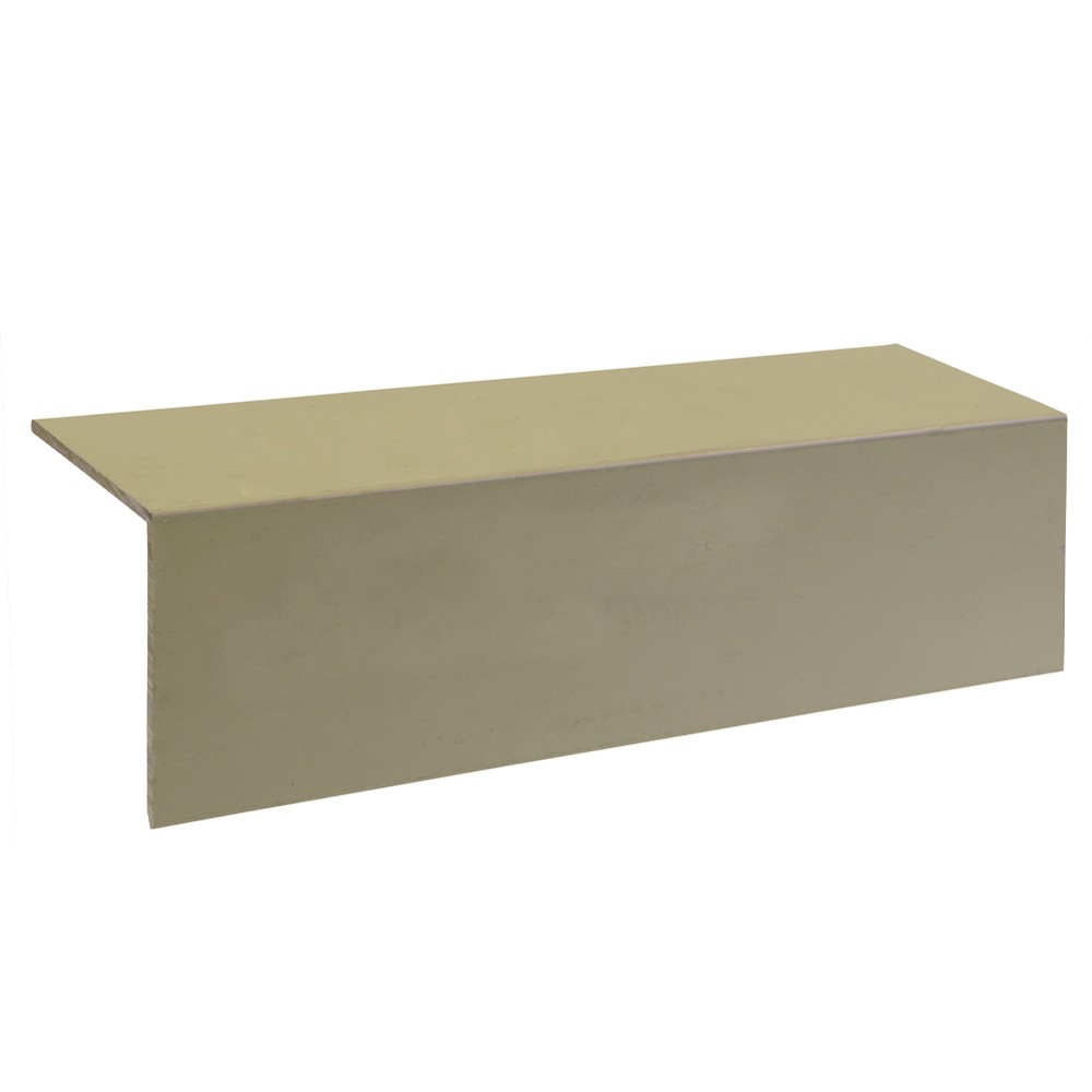 40 x 40 x 1.5mm Aluminium Angle Matt Pebble Grey RAL 7032 150mm Sample