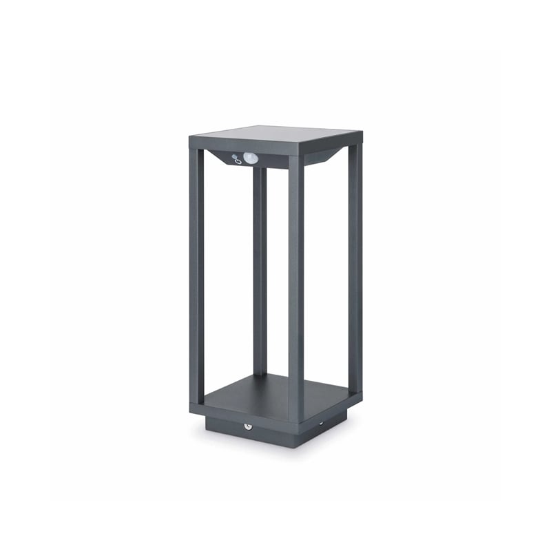 JCC Square Solar Surface LED Bollard 370mm