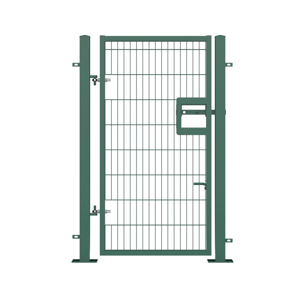 Twin Wire Single Leaf Gate H 1.8 x 1mGreen Powder Coated Finish  Bolt-Down