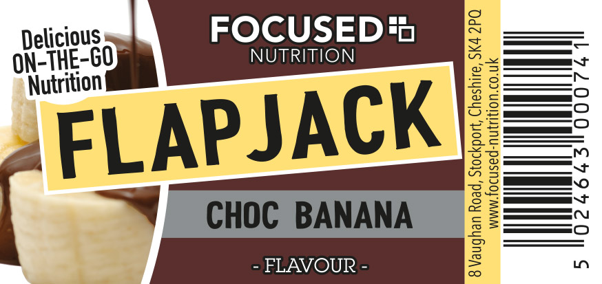 Choc Banana Flapjack For UK Distributors