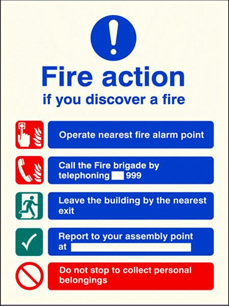 Fire action EEC (manual without lift)