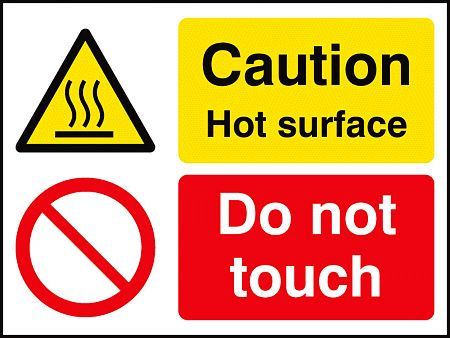 Caution hot surface do not touch