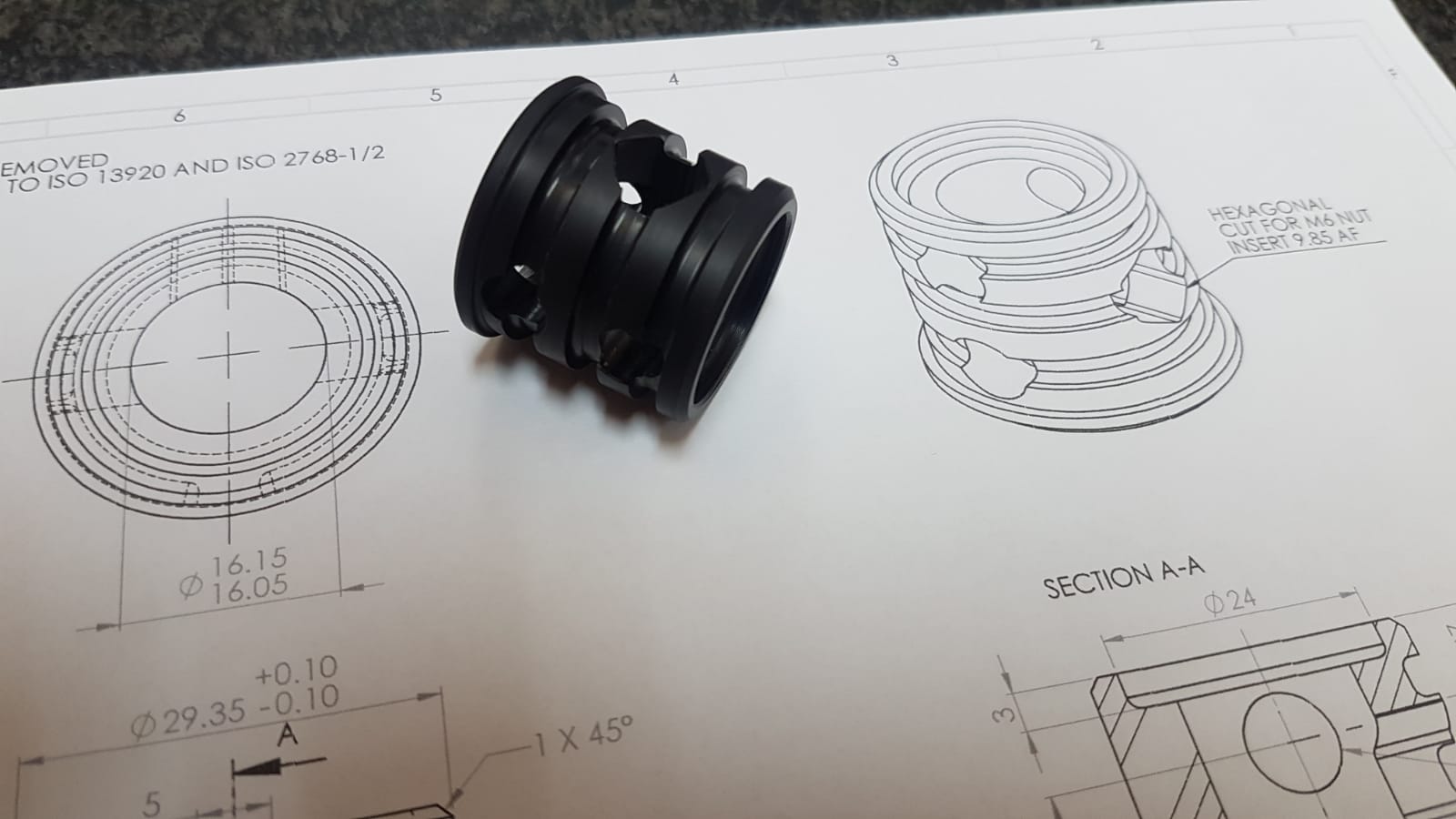 Aerospace Plastic CNC Turned Parts