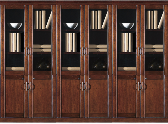 Executive Six Door Office Storage Bookcase - BKC-KM162-3 UK