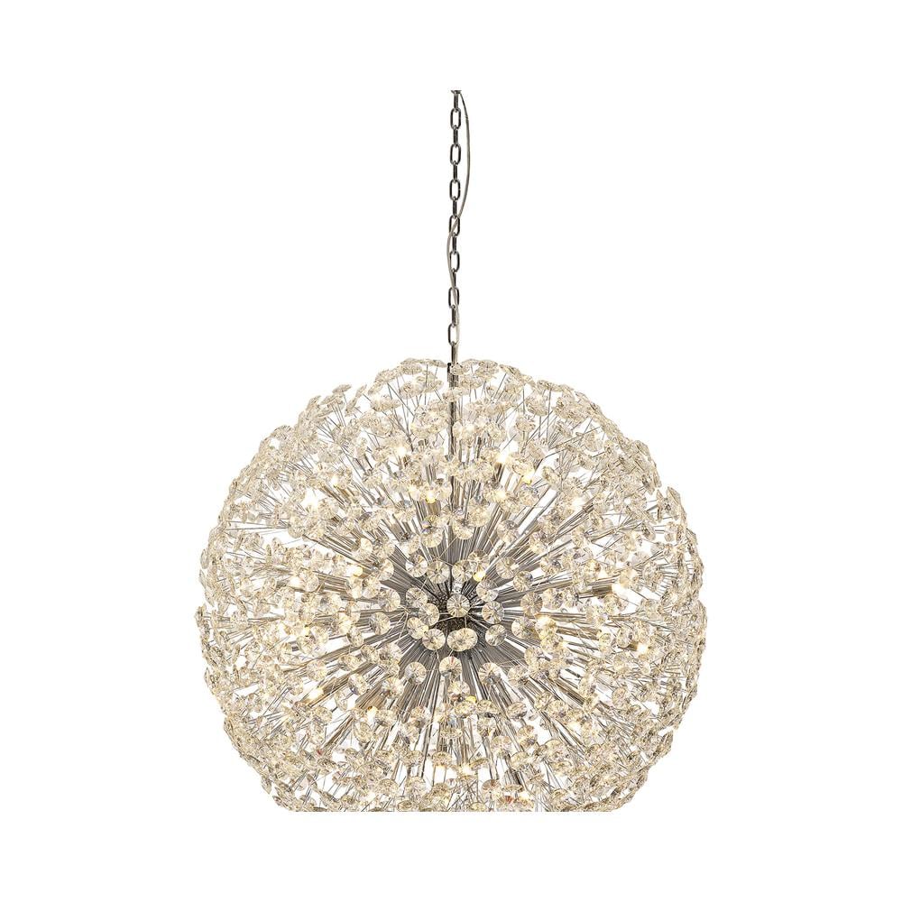 Luxuria Paramount 100cm Pendant 1m Sphere 48 Light G9 Polished Chrome / Crystal