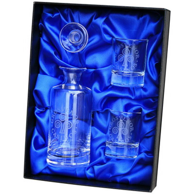 Mini Decanter and 2 Shot Glasses Gift Set