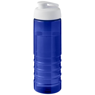 H2O ACTIVE® ECO TREBLE 750 ML FLIP LID SPORTS BOTTLE in Blue & White.