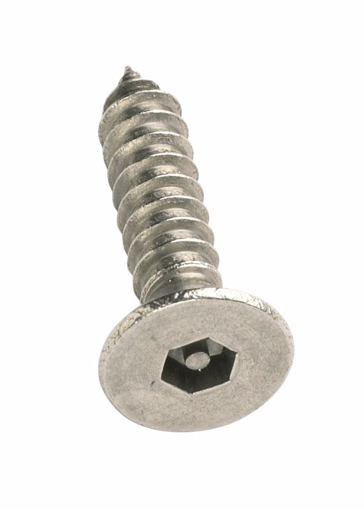 4.8x25mm H3 Pin Hex A2 Countersunk S/Tappers