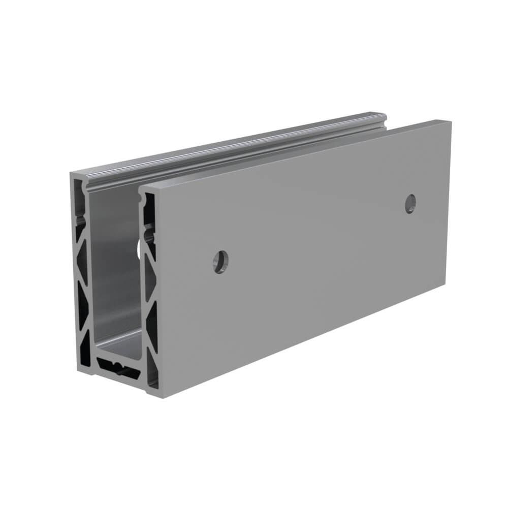 Adjustable Aluminium Channel - 2.5m SideFor 15 to 21.5mm Glass (Satin Anodised)