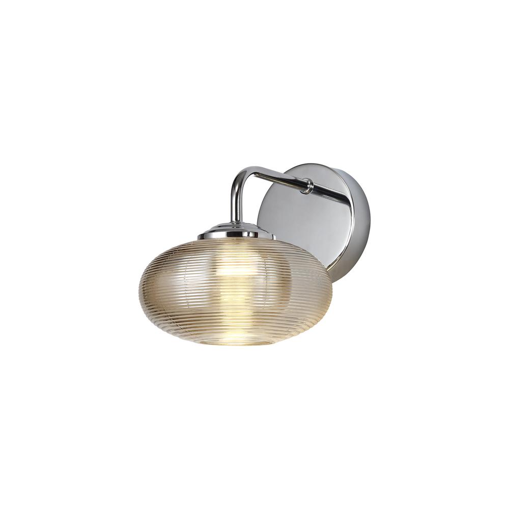 Luxuria Verneuil Wall Light Switched 1x8W LED 4000K Champagne/Polished Chrome