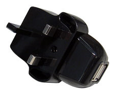 PS-USB-A2-UK USB Power supply socket from UK Mains Plug Dual USB ( USB Charger )