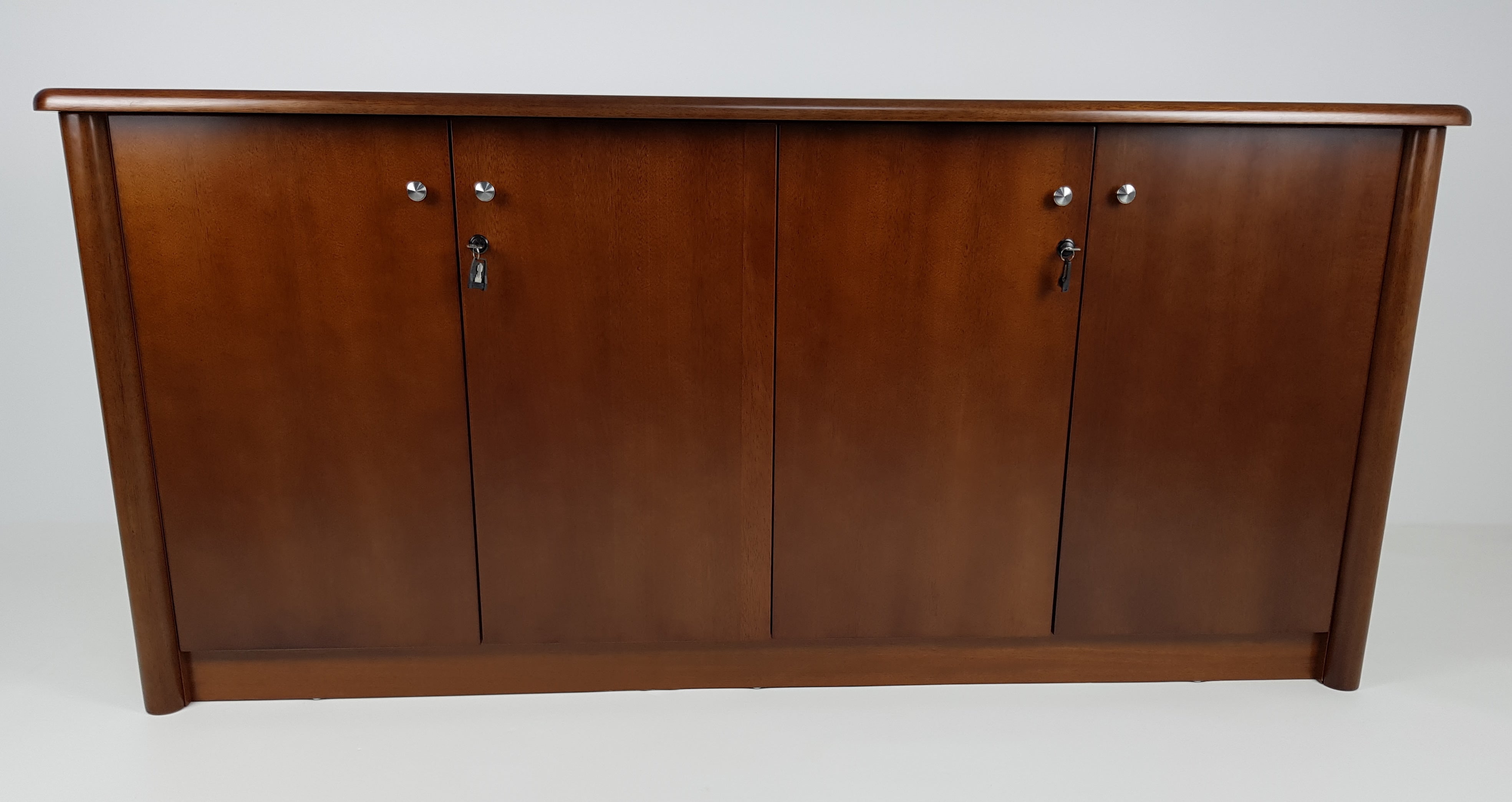 Suppliers Of Real Wood Veneer Four Door Executive Walnut Cupboard - 6846T North Yourkshire