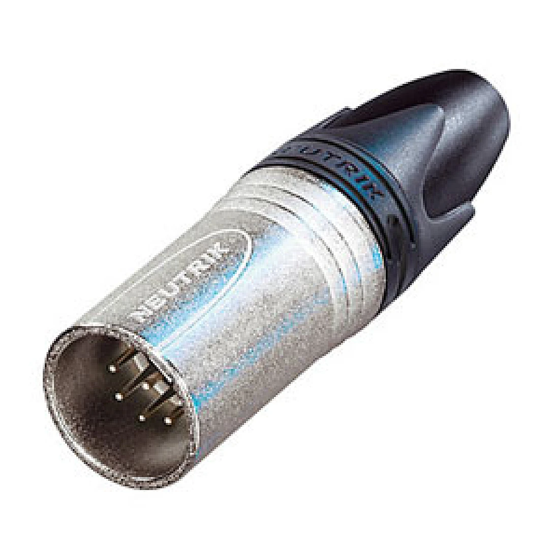 XLR Connector Neutrik 7 pole male cable connector, Nickel housing and silver contacts.