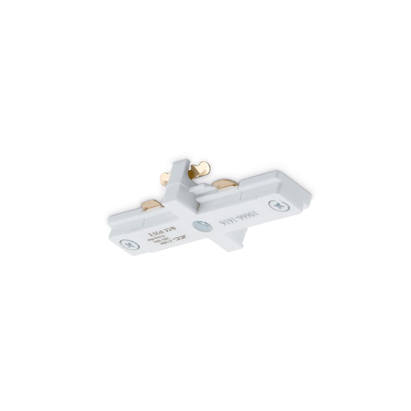 JCC Mainline Mains IP20 Straight Track Connector White