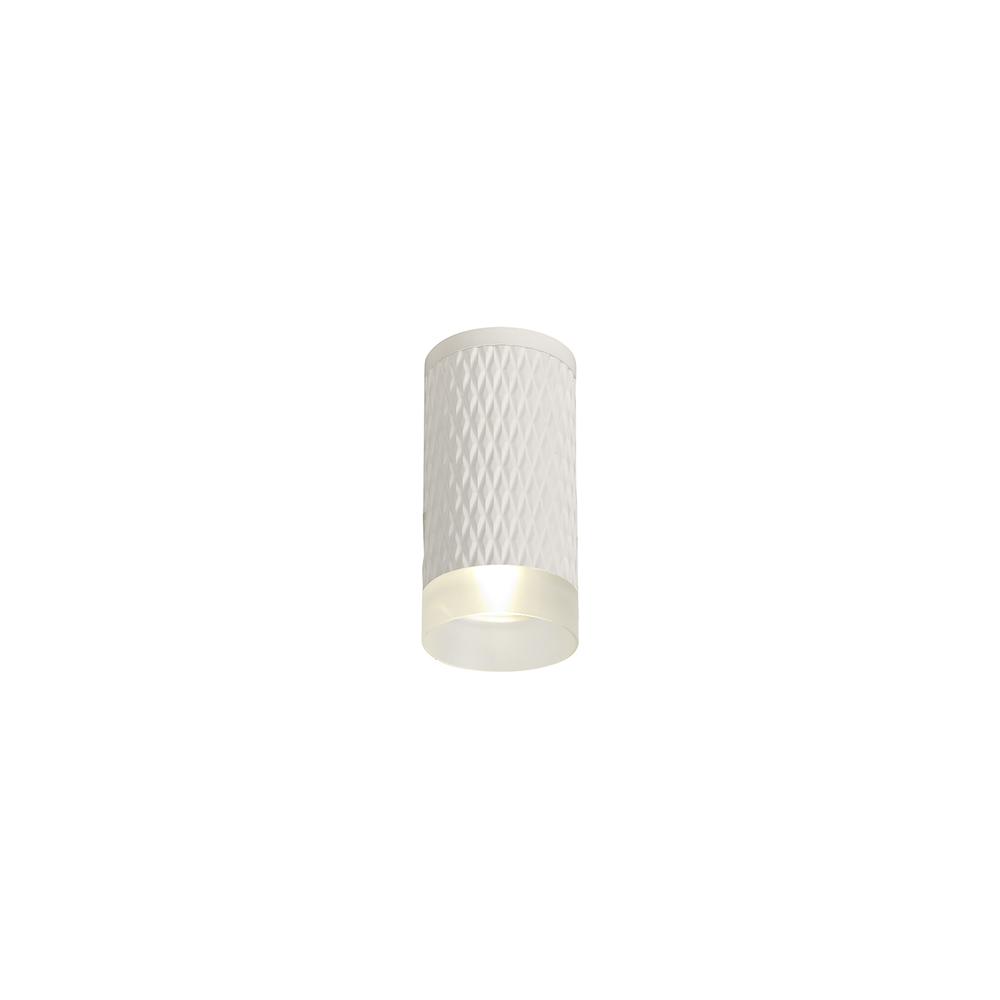 Luxuria Swirl 6cm 1 Light 11cm Surface Mounted Ceiling GU10 Sand White/Acrylic Ring