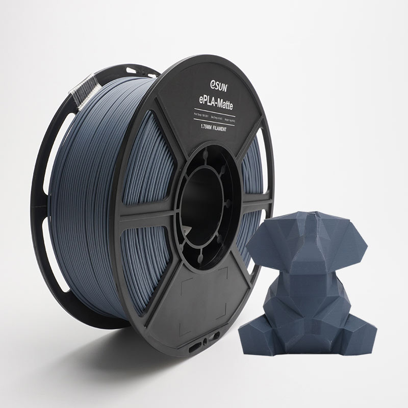 eSUN ePLA Matte Dark Grey 1.75mm 3D Printing Filament