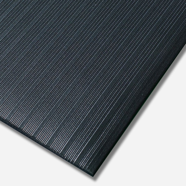 Kumfi Rib Matting - Black - 120 x 180cm