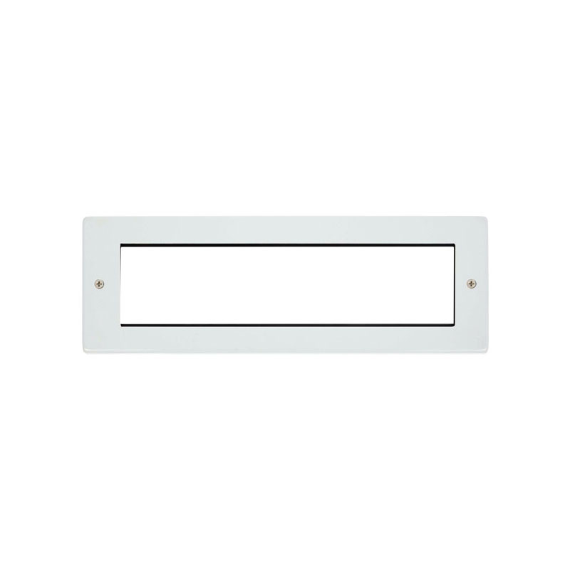 Click New Media Polar White 8 Module Small Unfurnished Front Plate With York