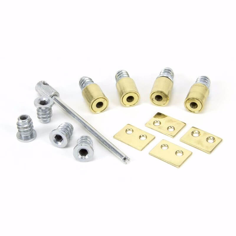 Anvil 83941 Pol. Brass Secure Stops (Pack 4)