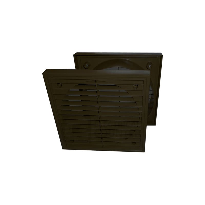 Manrose 100mm/4" Fixed Grille Black